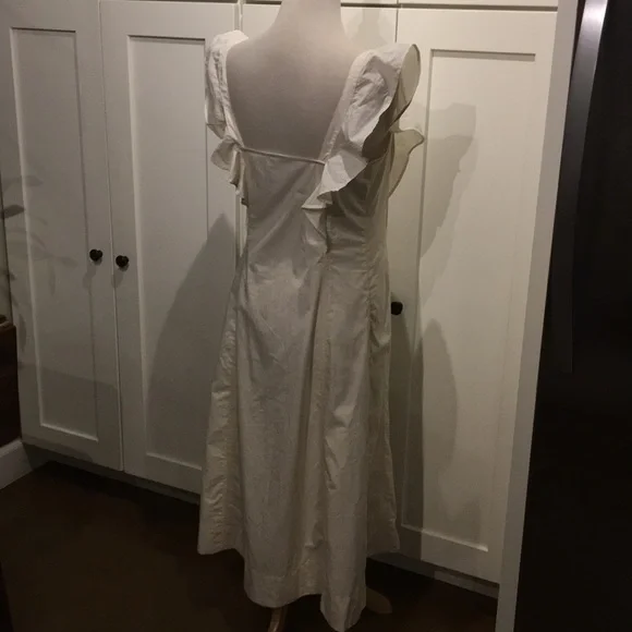 Madewell Princess Seamed Cotton Midi Dress NEW - Picture 7 of 8